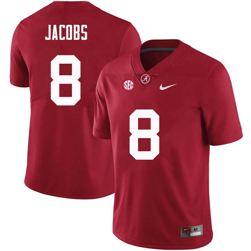Alabama Crimson Tide Men's Joshua Jacobs #8 Crimson NCAA Nike Authentic Stitched College Football Jersey JV16O71OR
